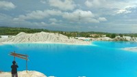 Keindahan danau Kaolin dilihat secara langsung. Indah banget!