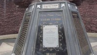 Monumen PLTD Apung yang berukirkan nama-nama korban tsunami
