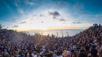 Suasana sunset yang menemani sepanjang pertunjukan Tari Kecak.