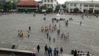 Taman Fatahillah di Kota Tua Jakarta