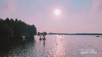 Matahari senja di Pulau Pramuka.