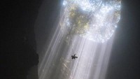 Menguji adrenalin di goa jomblang (dok folkindonesia)