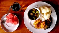 Menu makanan khas Sunda.