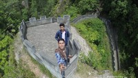 Spot favorit pengujung di Great Wall of Koto Gadang