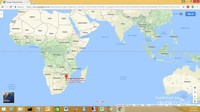 Lokasi Taman Nasional Kruger, di Afrika Selatan