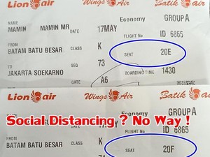 Kenapa Tak Ada Social Distancing di Batik Air dari Batam ke Jakarta?