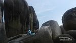 Keseruan Laskar Gerhana di Pantai Tanjung Tinggi, Belitung