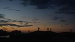 Keseruan Laskar Gerhana di Pantai Tanjung Tinggi, Belitung