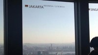 Lanskap kota Seoul dapat kita lihat di menara observasi