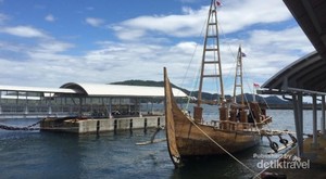 Ketika Kapal Spirit of Majapahit Tiba di Kota Toba, Jepang