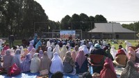 Karena wabah Corona kami tidak bisa shalat Idul Fitri seperti tahun lalu