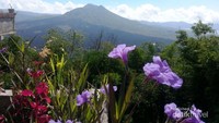 Pemandangan Gunung Batur menuju Desa Trunyan