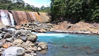 Salah satu lubuak atau kolam di Patamuan dekat bendungan