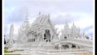 Kuil Putih atau Wat Rong Khun di Chiang Rai, Thailand