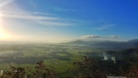 Sleman yang super cantik dari atas puncak