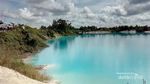 Laskar Gerhana Terpana Indahnya Danau Kaolin di Belitung