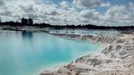 Laskar Gerhana Terpana Indahnya Danau Kaolin di Belitung