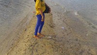 Jalan Pasir di tengah laut