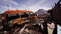 Sisa terjangan awan panas, 16 Desember 2010 kurang lebih 1 bulan pasca erupsi