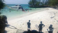 Saat tiba di Pulau Leang Kereta