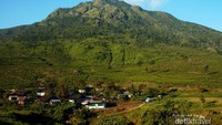 Hamparan desa Promasan, desa terakhir di lereng Gunung Ungaran yang warganya sebagian besar pemetik teh.