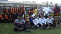 Kelompok yang membawa Tari Wanda Pala (dok. Putri/detikTravel)