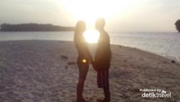 Hampir sunset di Pulau Dolphin