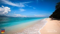 Pantai Berpasir Putih di Sepanjang Gili Trawangan