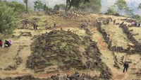 Penampakan Situs Megalitikum Gunung Padang