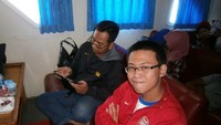 Saat di kapal menuju Waisai