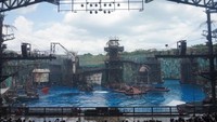 Pertunjukan Water world yang sangat seru dan menghibur