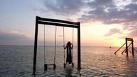 Ini nih ayunan yang ada di Gili Trawangan