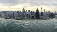Infinity pool di atas apartement, Kuala Lumpur