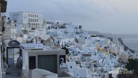 Kota putih Santorini (Fira)