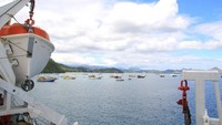 Birunya langit dengan tumpukan awan menciptakan lukisan alam yang menghipnotis mata