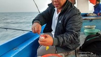 Pak Oscar dengan ikan Ekor Kuning