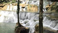 Pemandangan Air Terjun Moramo, tempat mandinya para bidadari.