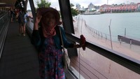 Sentosa Broadwalk dengan banyak spot foto
