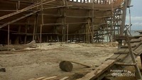 Kapal pinisi masih dalam proses perakitan