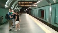 Salah satu stasiun metro di Lisbon, Portugal
