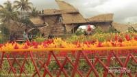 Bangunan mirip gedung teater di Brisbane ini semuanya terbuat dari bambu