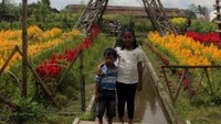 Menara Eifell KW . Menara ini berada di wisata selfie Papringan Desa Sawangan Magelang