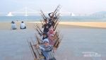 Main Angklung di Pantai Busan, Korea Selatan