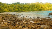 Mendaki Bukit dan Menyebrangi Sungai Menjadi Menu Wajib Sebelum Tiba di Teluk Hijau