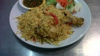 Nasi Burayane dengan Ayam Goreng seharga 100 Baht. Nikmat!.