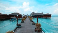 Salah satu resor di Pulau Maratua
