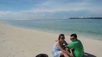 Puas berfoto ria di Pulau Gusung
