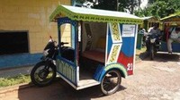 Bentor sarana transportasi di Pulau Penyengat