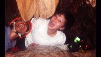 Stalagtit dan stalagmit di Goa Buniayu