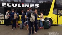 Bus yang nyaman untuk bepergian antar negara